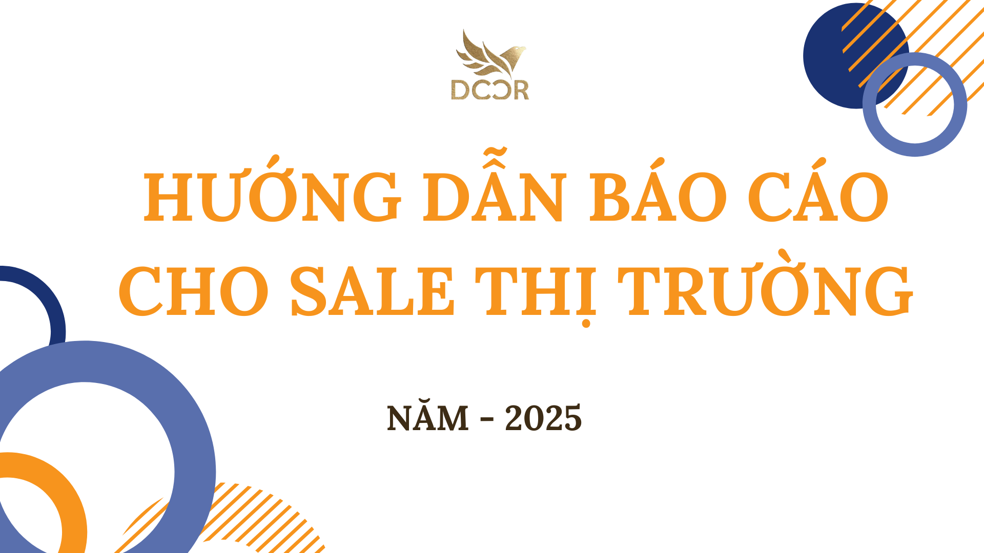 Hướng dẫn báo cáo cho Sale thị trường